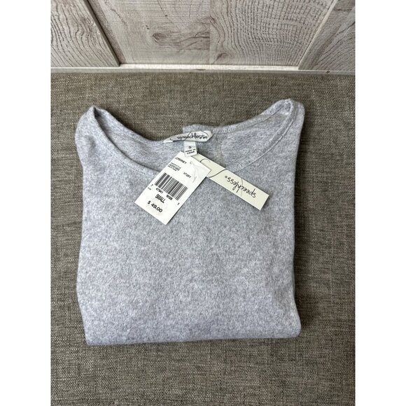 Speechless Womens Ruffle Short Sleeves Heather Gray Casual Dress Size Small - Picture 3 of 8